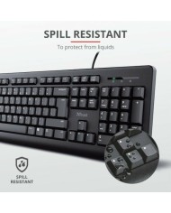 Tastiera Trust 23982 Nero Spagnolo QWERTY