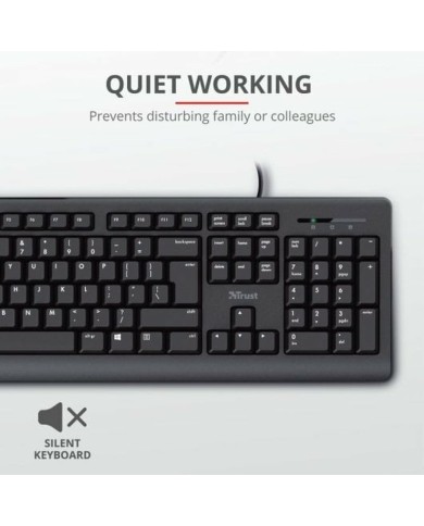 Tastiera Trust 23982 Nero Spagnolo QWERTY