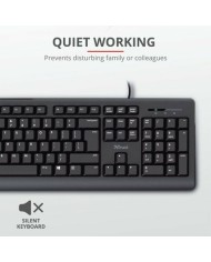 Tastiera Trust 23982 Nero Spagnolo QWERTY