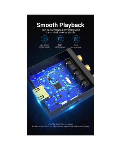 Adattatore RCA con HDMI Vention AEFB0 Nero Adattatore RCA con HDMI Vention AEFB0 Nero