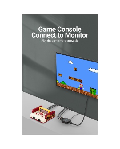 Adattatore RCA con HDMI Vention AEFB0 Nero Adattatore RCA con HDMI Vention AEFB0 Nero