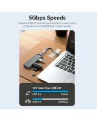 Hub USB Vention CHLBB Nero Hub USB Vention CHLBB Nero