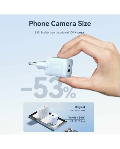 Caricabatterie da Parete Vention FEQL0-EU Caricabatterie da Parete Vention FEQL0-EU