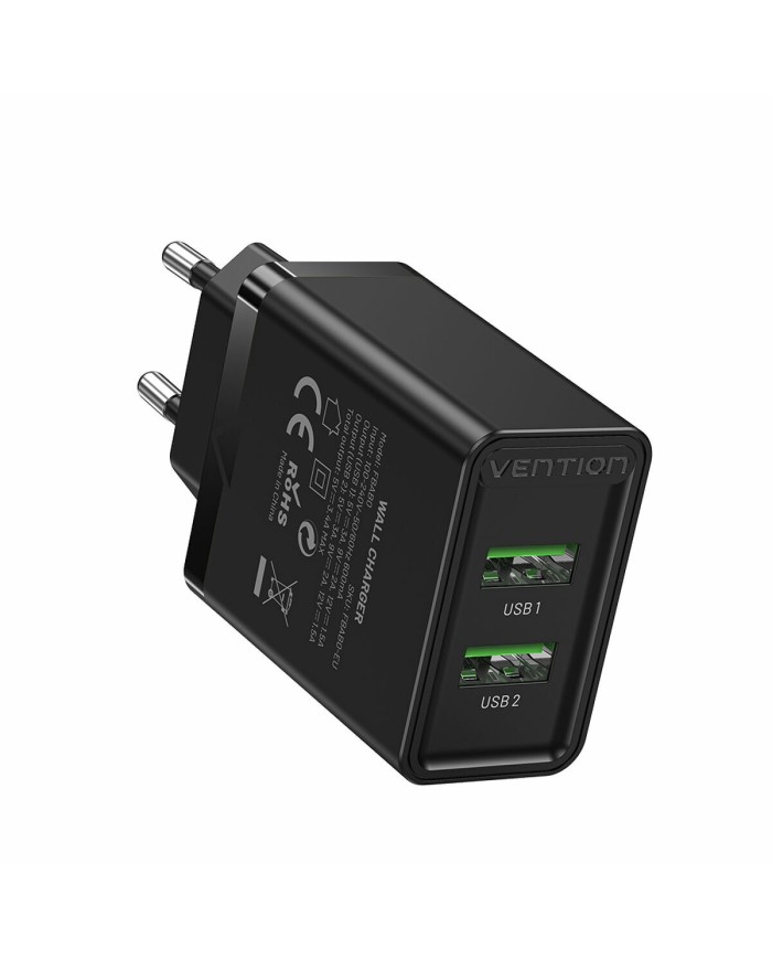 Caricabatterie da Parete Vention FBAB0-EU Nero 18 W