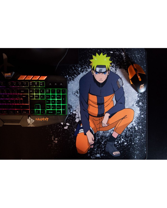 Tappetino per Mouse KONIX 80381123159 Nero/Arancione Tappetino per Mouse KONIX 80381123159 Nero/Arancione