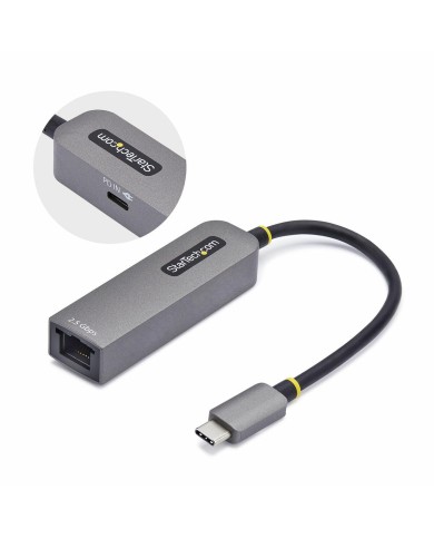 Cavo USB Startech 2GPD3-USB-C-ETHERNET Grigio Cavo USB Startech 2GPD3-USB-C-ETHERNET Grigio