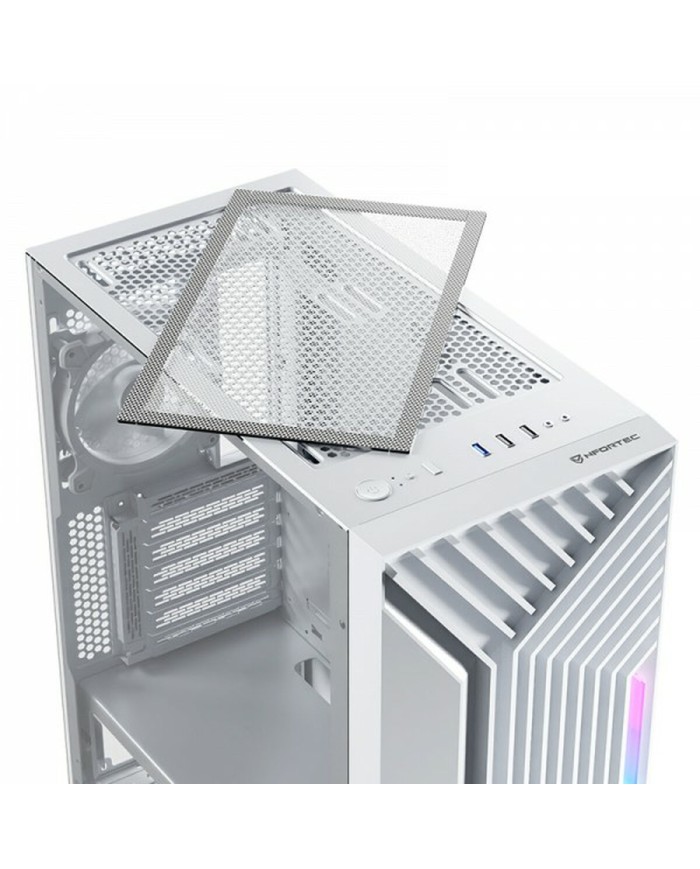 Case computer desktop ATX Nfortec NF-CS-NERVIA-W Bianco Case computer desktop ATX Nfortec NF-CS-NERVIA-W Bianco