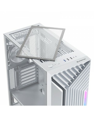 Case computer desktop ATX Nfortec NF-CS-NERVIA-W Bianco Case computer desktop ATX Nfortec NF-CS-NERVIA-W Bianco