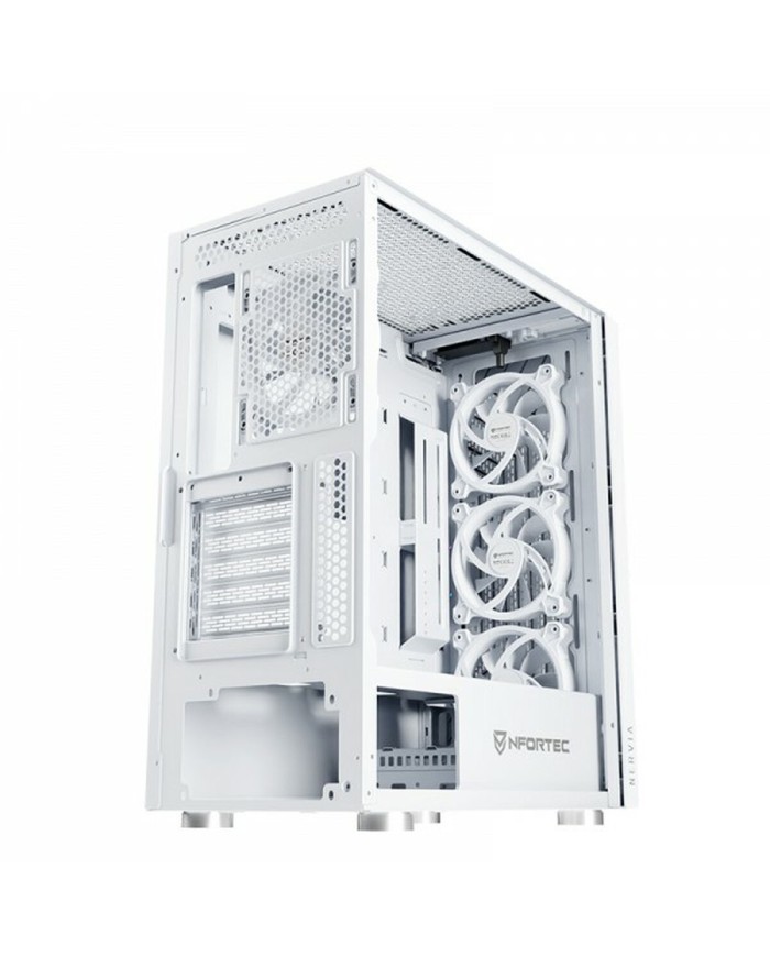 Case computer desktop ATX Nfortec NF-CS-NERVIA-W Bianco Case computer desktop ATX Nfortec NF-CS-NERVIA-W Bianco
