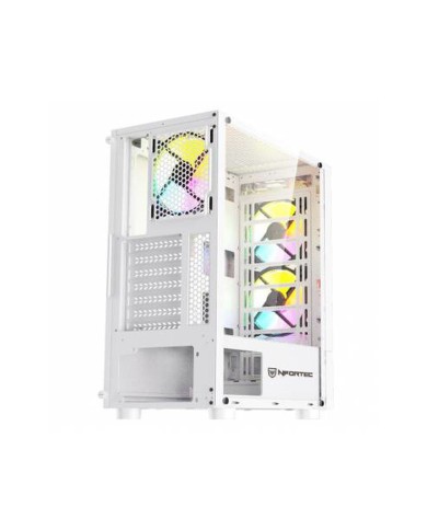 Case computer desktop ATX Nfortec NF-CS-CAELUM-WHITE Bianco Case computer desktop ATX Nfortec NF-CS-CAELUM-WHITE Bianco