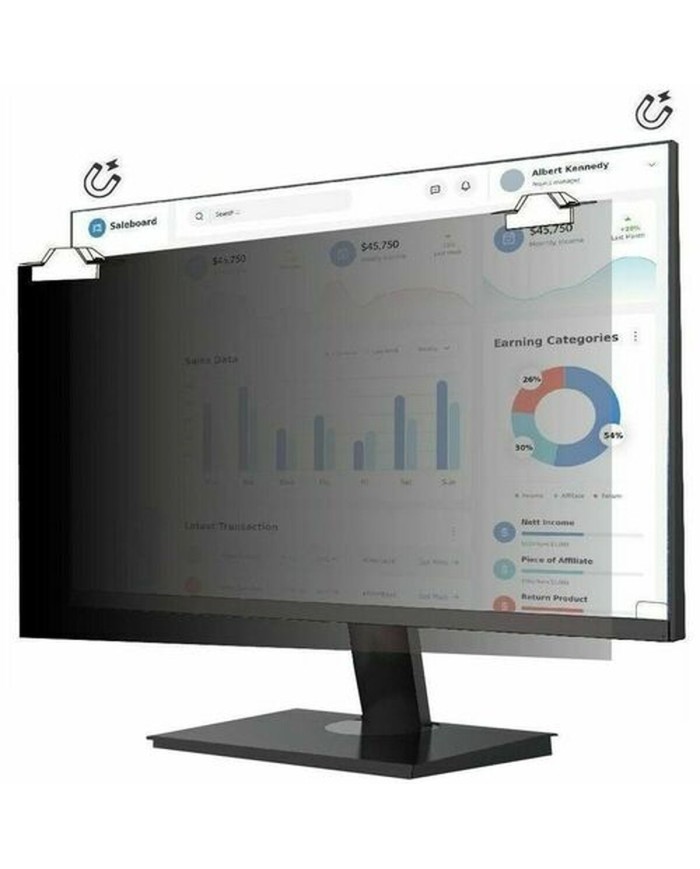 Filtro Privacy per Monitor V7 PS240WAM 24" Filtro Privacy per Monitor V7 PS240WAM 24"