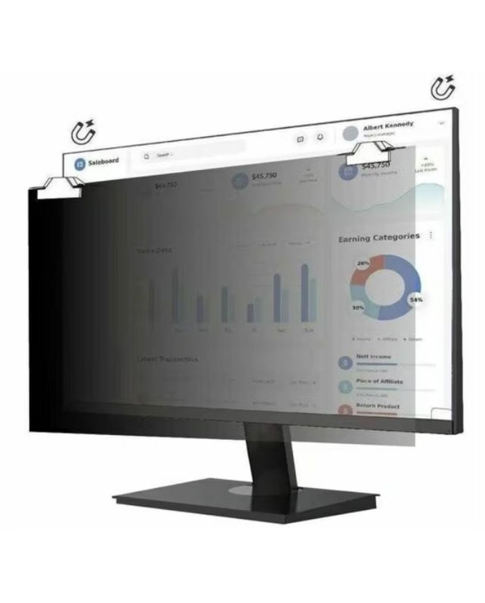 Filtro Privacy per Monitor V7 PS240W9AM 24" Filtro Privacy per Monitor V7 PS240W9AM 24"