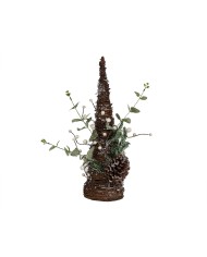 Albero di Natale Romimex Marrone Verde Polietilene Pigna 24 x 47 x 24 cm