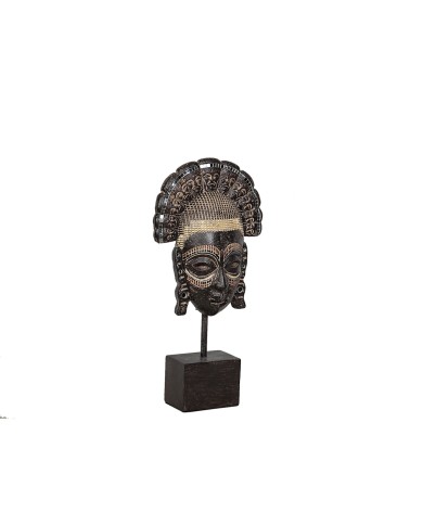 Statua Decorativa Romimex Dorato Africana 20 x 39 x 10 cm Statua Decorativa Romimex Dorato Africana 20 x 39 x 10 cm