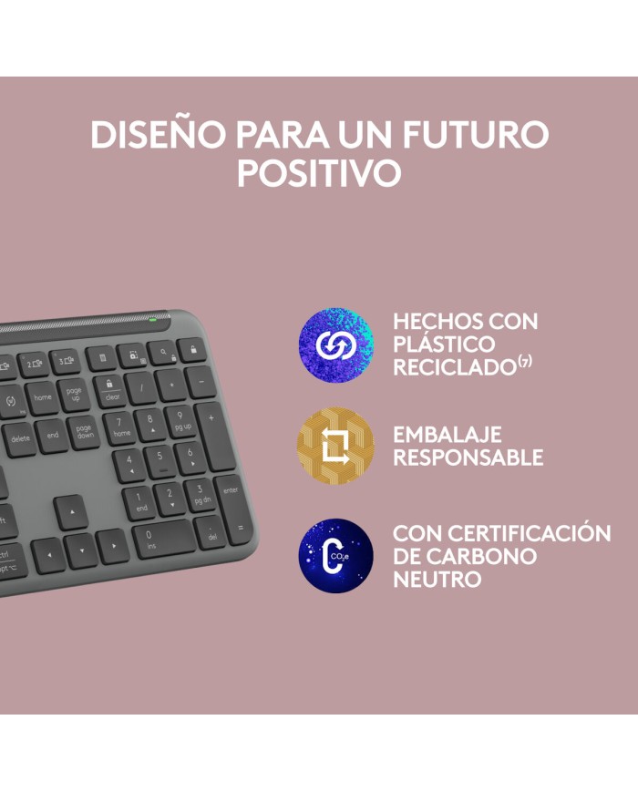 Tastiera Wireless Logitech 920-012455 Grafite QWERTY Tastiera Wireless Logitech 920-012455 Grafite QWERTY