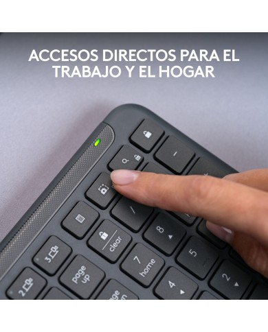 Tastiera Wireless Logitech 920-012455 Grafite QWERTY Tastiera Wireless Logitech 920-012455 Grafite QWERTY
