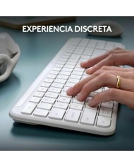 Tastiera e Mouse Logitech 920-012596 Bianco Spagnolo QWERTY Tastiera e Mouse Logitech 920-012596 Bianco Spagnolo QWERTY