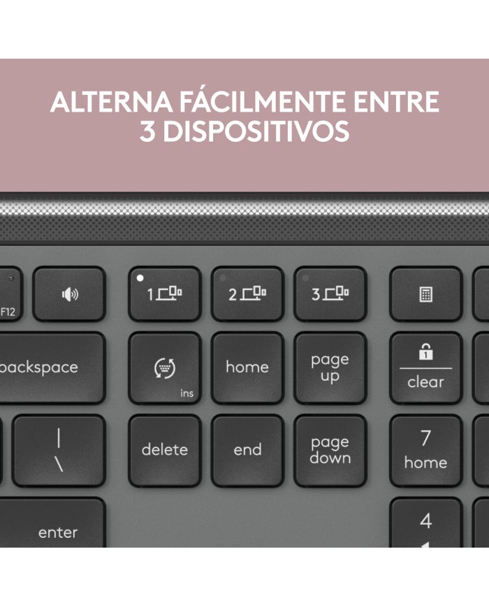 Tastiera Wireless Logitech 920-012455 Grafite QWERTY Tastiera Wireless Logitech 920-012455 Grafite QWERTY