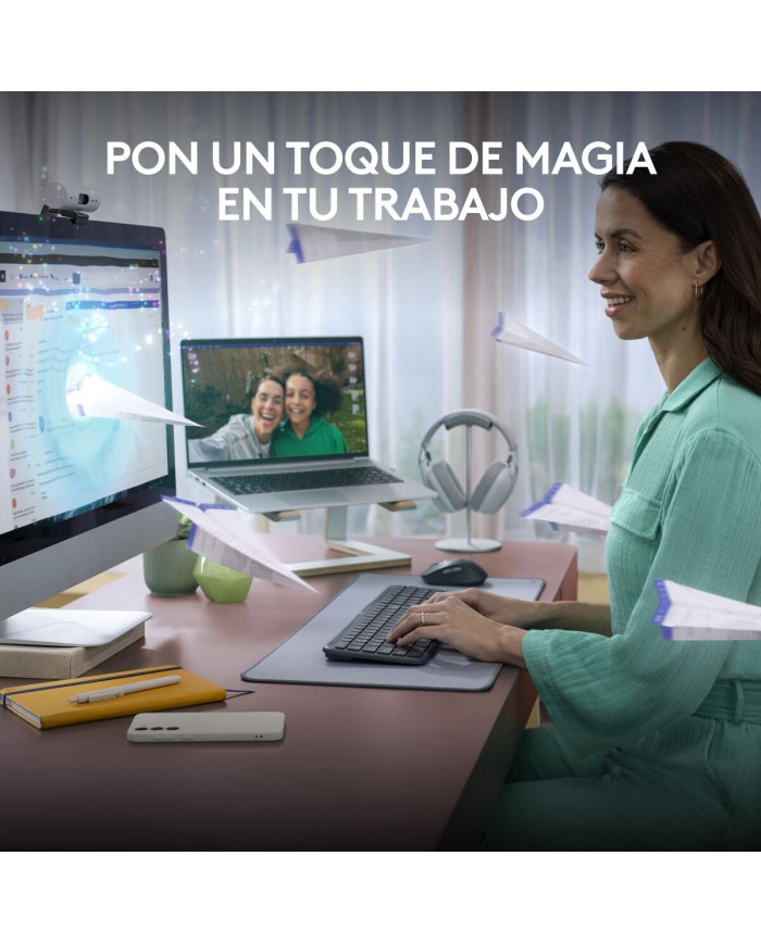 Tastiera Wireless Logitech 920-012455 Grafite QWERTY Tastiera Wireless Logitech 920-012455 Grafite QWERTY