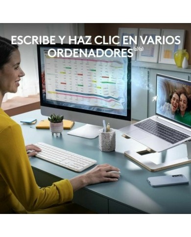 Tastiera e Mouse Logitech 920-012596 Bianco Spagnolo QWERTY