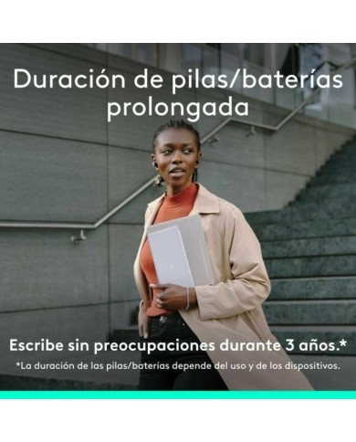 Tastiera Bluetooth Logitech 920-013011 Qwerty in Spagnolo Grigio Bianco/Grigio Tastiera Bluetooth Logitech 920-013011 Qwerty in Spagnolo Grigio Bianco/Grigio