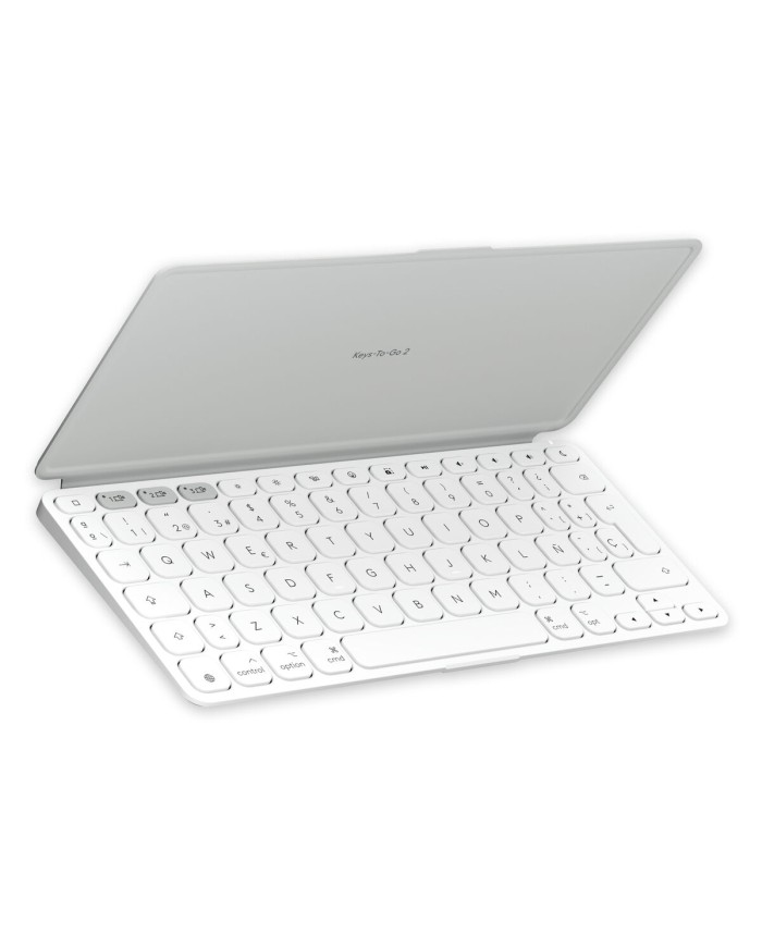 Tastiera Bluetooth Logitech 920-013011 Qwerty in Spagnolo Grigio Bianco/Grigio Tastiera Bluetooth Logitech 920-013011 Qwerty in Spagnolo Grigio Bianco/Grigio