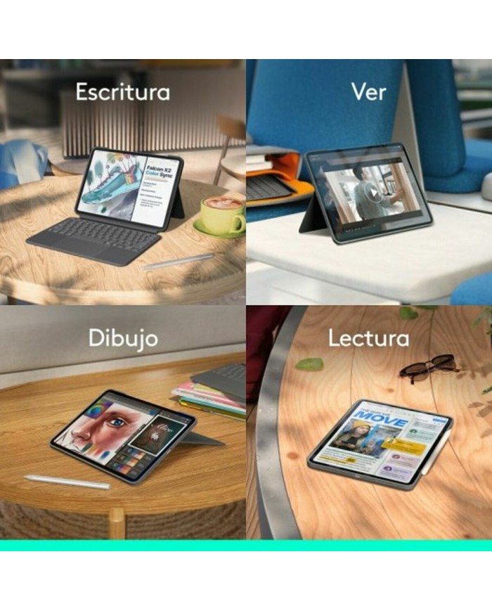 Custodia per Tablet e Tastiera Logitech 920-012772 Grafite QWERTY