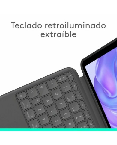 Custodia per Tablet e Tastiera Logitech 920-012772 Grafite QWERTY Custodia per Tablet e Tastiera Logitech 920-012772 Grafite QWERTY
