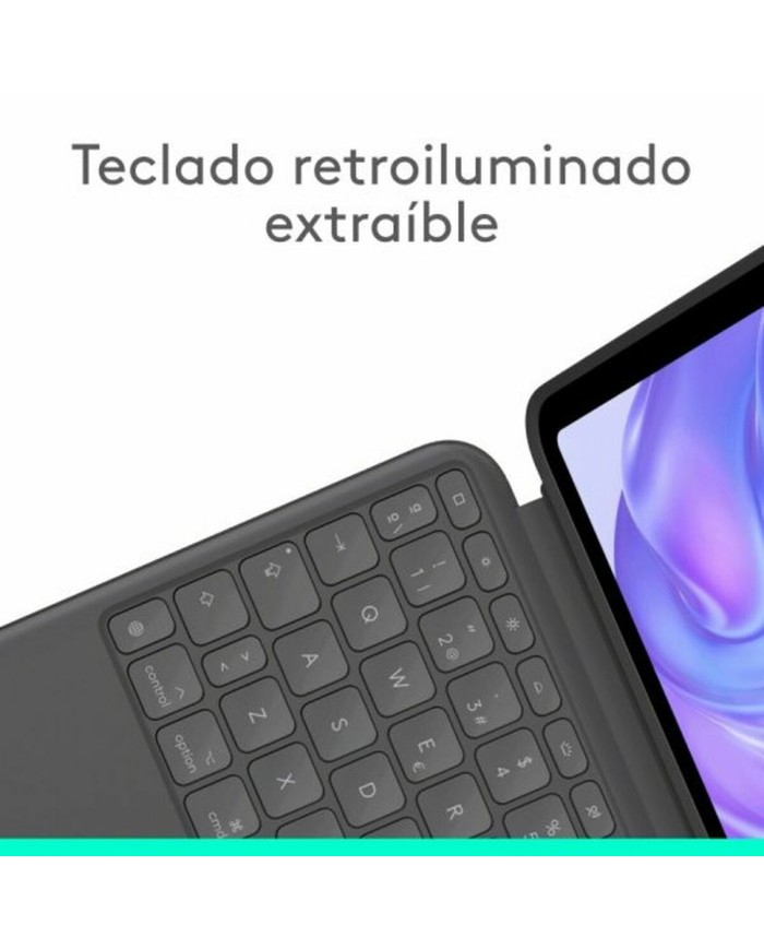 Custodia per Tablet e Tastiera Logitech 920-012772 Grafite QWERTY