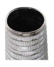 Vaso Alexandra House Living Bianco Argentato Ceramica 13 x 25 cm Vaso Alexandra House Living Bianco Argentato Ceramica 13 x 25 cm