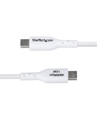 Cavo USB Startech USB2AC1MNCWHE Bianco 1 m