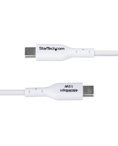 Cavo USB Startech USB2AC1MNCWHE Bianco 1 m Cavo USB Startech USB2AC1MNCWHE Bianco 1 m