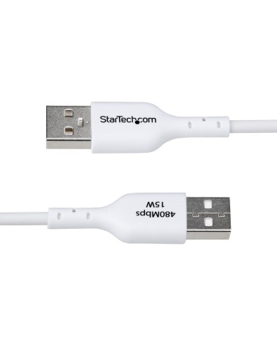 Cavo USB Startech USB2AC1MNCWHE Bianco 1 m Cavo USB Startech USB2AC1MNCWHE Bianco 1 m