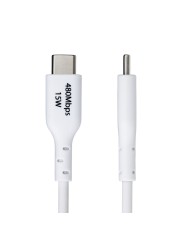 Cavo USB Startech USB2AC1MNCWHE Bianco 1 m