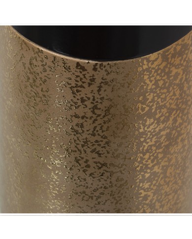 Vaso Alexandra House Living Nero Dorato Ceramica 14 x 14 x 46 cm Vaso Alexandra House Living Nero Dorato Ceramica 14 x 14 x 46 cm