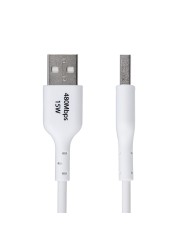 Cavo USB Startech USB2AC1MNCWHE Bianco 1 m