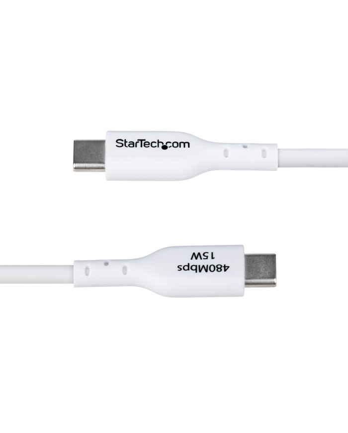 Cavo USB Startech USB2AC2MNCWHE Bianco 2 m Cavo USB Startech USB2AC2MNCWHE Bianco 2 m