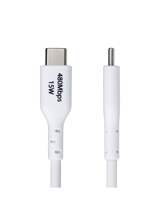 Cavo USB Startech USB2AC2MNCWHE Bianco 2 m Cavo USB Startech USB2AC2MNCWHE Bianco 2 m