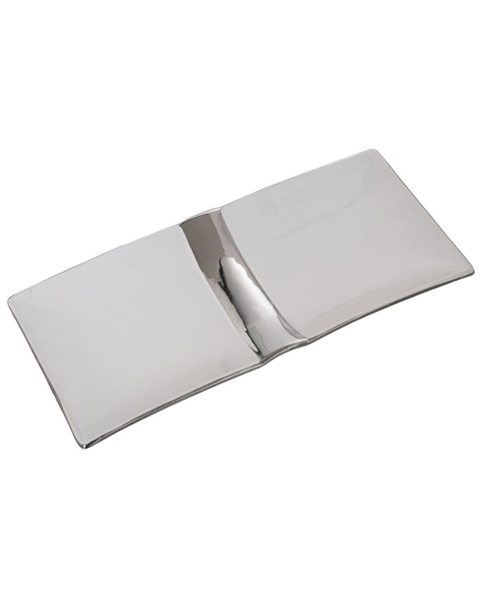 Centrotavola Alexandra House Living Bianco Argentato 31 x 14 x 3 cm