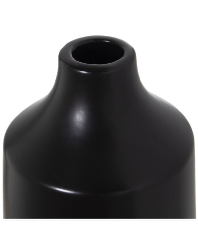 Vaso Alexandra House Living Nero Dorato Ceramica 14 x 14 x 46 cm Vaso Alexandra House Living Nero Dorato Ceramica 14 x 14 x 46 cm