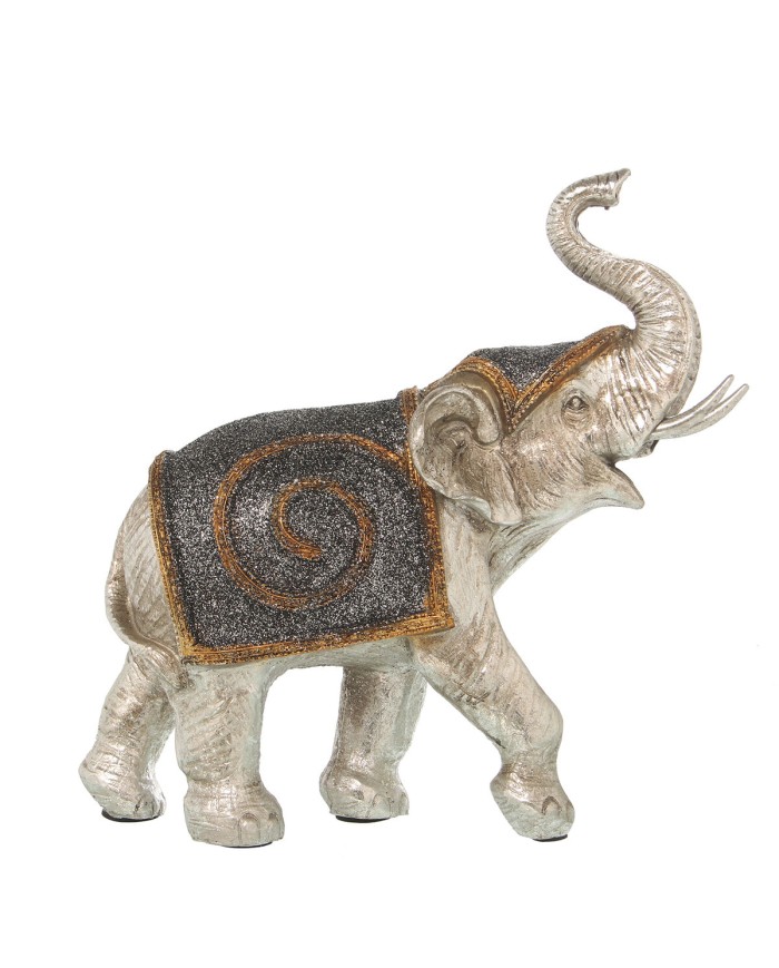 Statua Decorativa Alexandra House Living Argentato Plastica Elefante 12 x 24 x 23 cm Statua Decorativa Alexandra House Living Argentato Plastica Elefante 12 x 24 x 23 cm