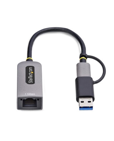 Cavo USB Startech C21GA-USB-ETHERNET Grigio Cavo USB Startech C21GA-USB-ETHERNET Grigio