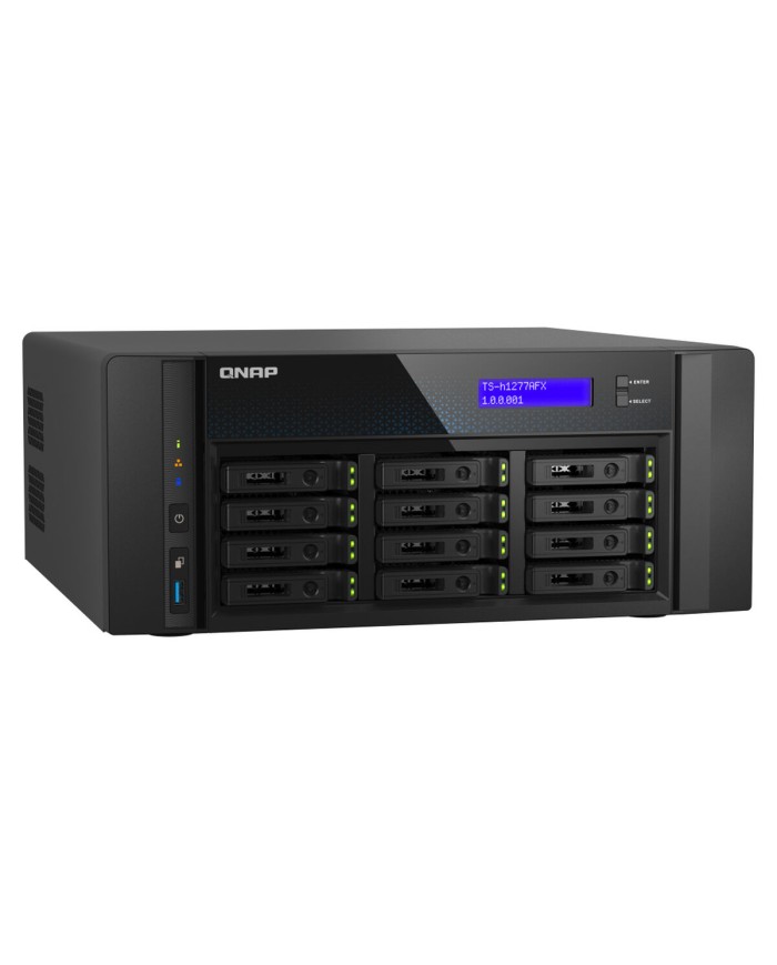 Memorizzazione in Rete NAS Qnap TS-H1277AFX-R7-32G Nero