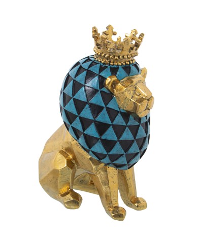 Statua Decorativa Alexandra House Living Dorato Acrilico Plastica Melammina Leone Statua Decorativa Alexandra House Living Dorato Acrilico Plastica Melammina Leone