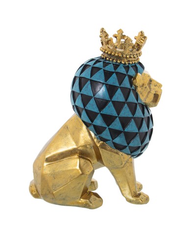 Statua Decorativa Alexandra House Living Dorato Acrilico Plastica Melammina Leone Statua Decorativa Alexandra House Living Dorato Acrilico Plastica Melammina Leone