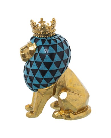 Statua Decorativa Alexandra House Living Dorato Acrilico Plastica Melammina Leone Statua Decorativa Alexandra House Living Dorato Acrilico Plastica Melammina Leone