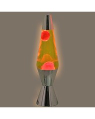 Lampada Lava Alexandra House Living Giallo Rosa Metallo 9 x 37 x 9 cm Lampada Lava Alexandra House Living Giallo Rosa Metallo 9 x 37 x 9 cm