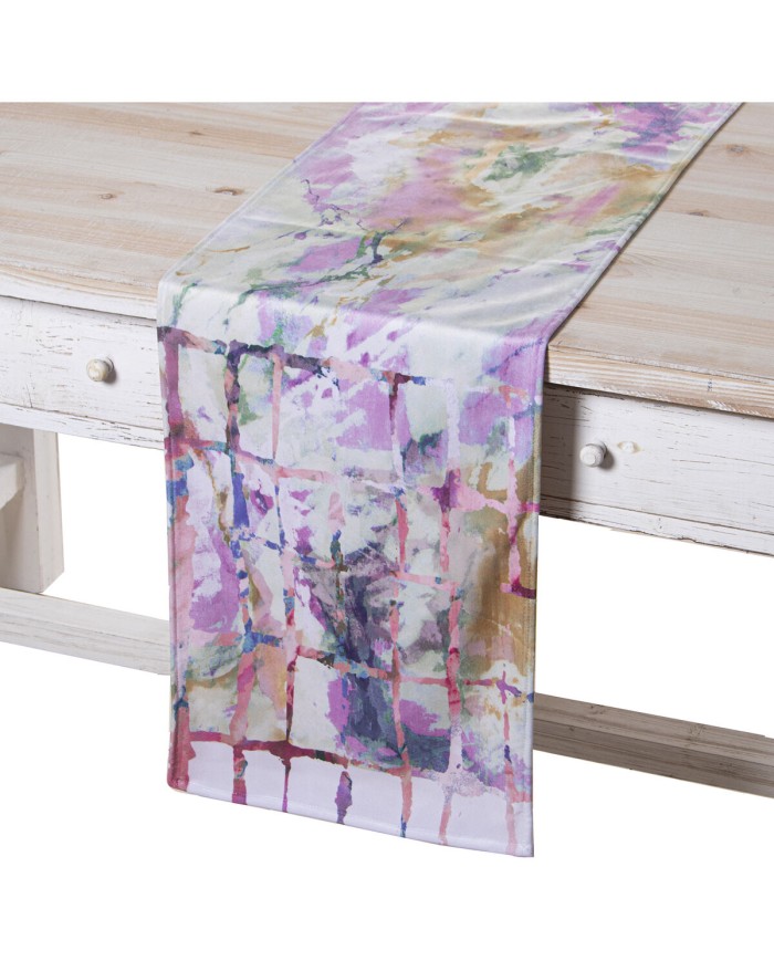 Runner da Tavolo Alexandra House Living Multicolore Tessile 180 x 30 cm Velluto