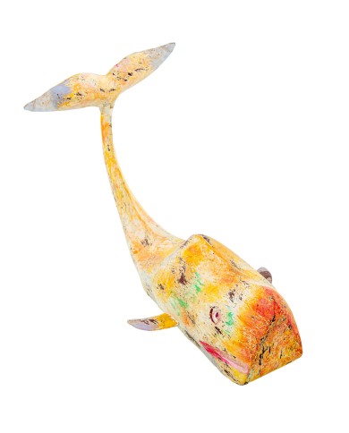 Statua Decorativa Alexandra House Living Giallo Ferro Balena 47 x 26 x 29 cm Statua Decorativa Alexandra House Living Giallo Ferro Balena 47 x 26 x 29 cm