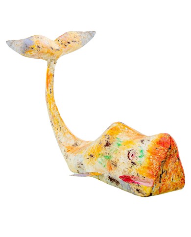 Statua Decorativa Alexandra House Living Giallo Ferro Balena 47 x 26 x 29 cm Statua Decorativa Alexandra House Living Giallo Ferro Balena 47 x 26 x 29 cm